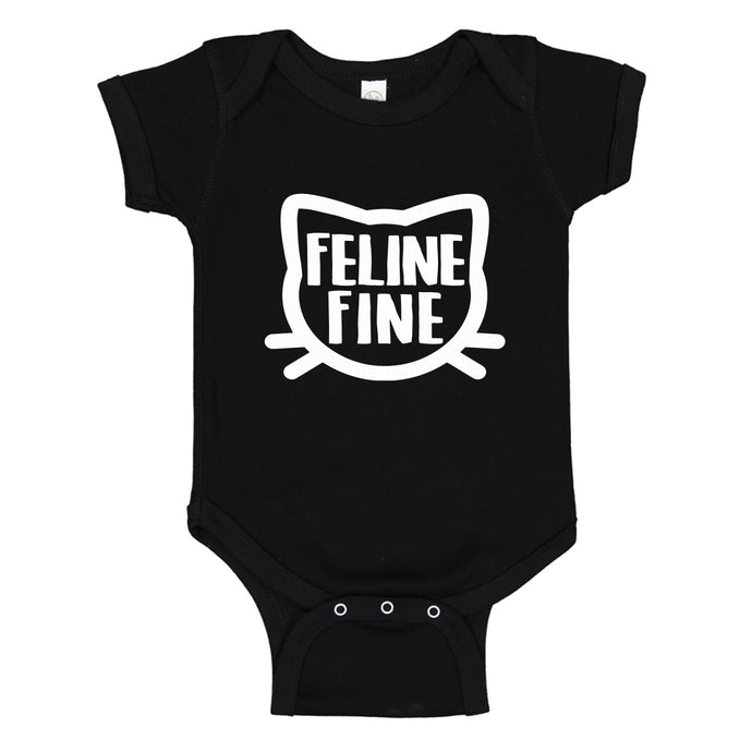 Baby Onesie Feline Fine 100% Cotton Infant Bodysuit