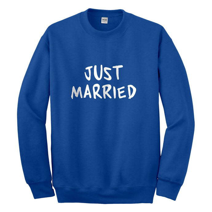 Crewneck Just Married Unisex Sweatshirt