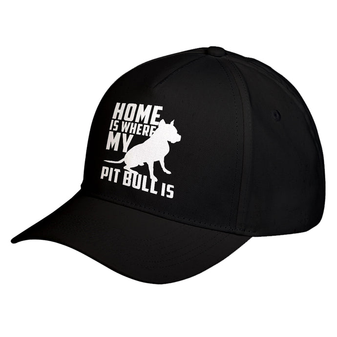 Hat Home is Where my Pit Bull is Baseball Cap