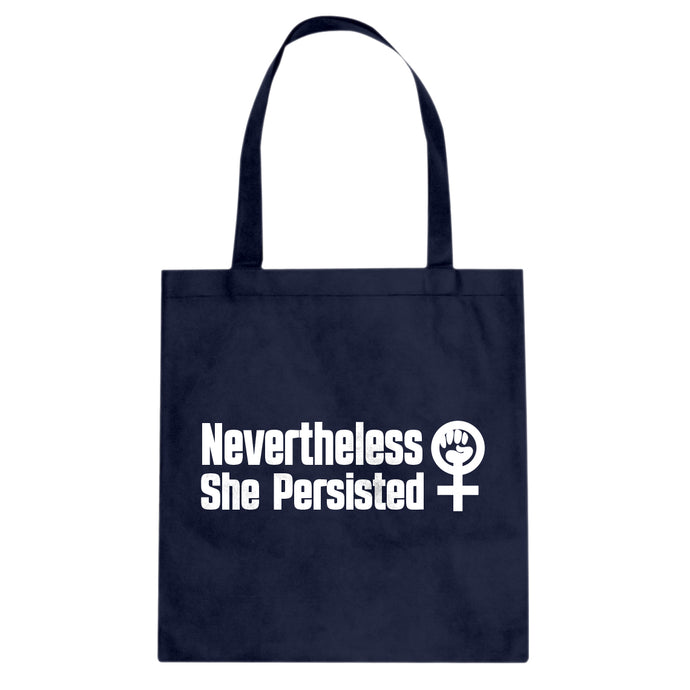 Tote She Persisted Bold Canvas Tote Bag