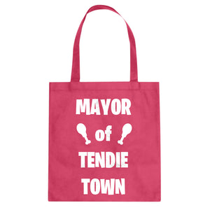 Mayor of Tendie Town Cotton Canvas Tote Bag