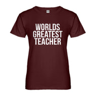 Womens Worlds Greatest Teacher Ladies' T-shirt
