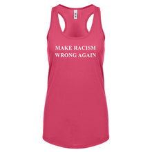 Make Racism Wrong Again Womens Racerback Tank Top