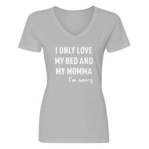 Womens Only Love My Bed Vneck T-shirt