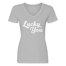Womens Lucky You V-Neck T-shirt
