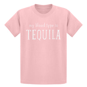 Youth My Blood Type is Tequila Kids T-shirt