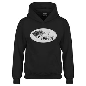 Youth I Forgot Election 2024 I Voted Sticker Kids Hoodie