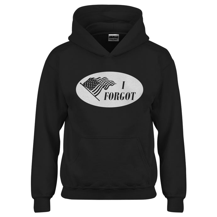 Youth I Forgot Election 2024 I Voted Sticker Kids Hoodie