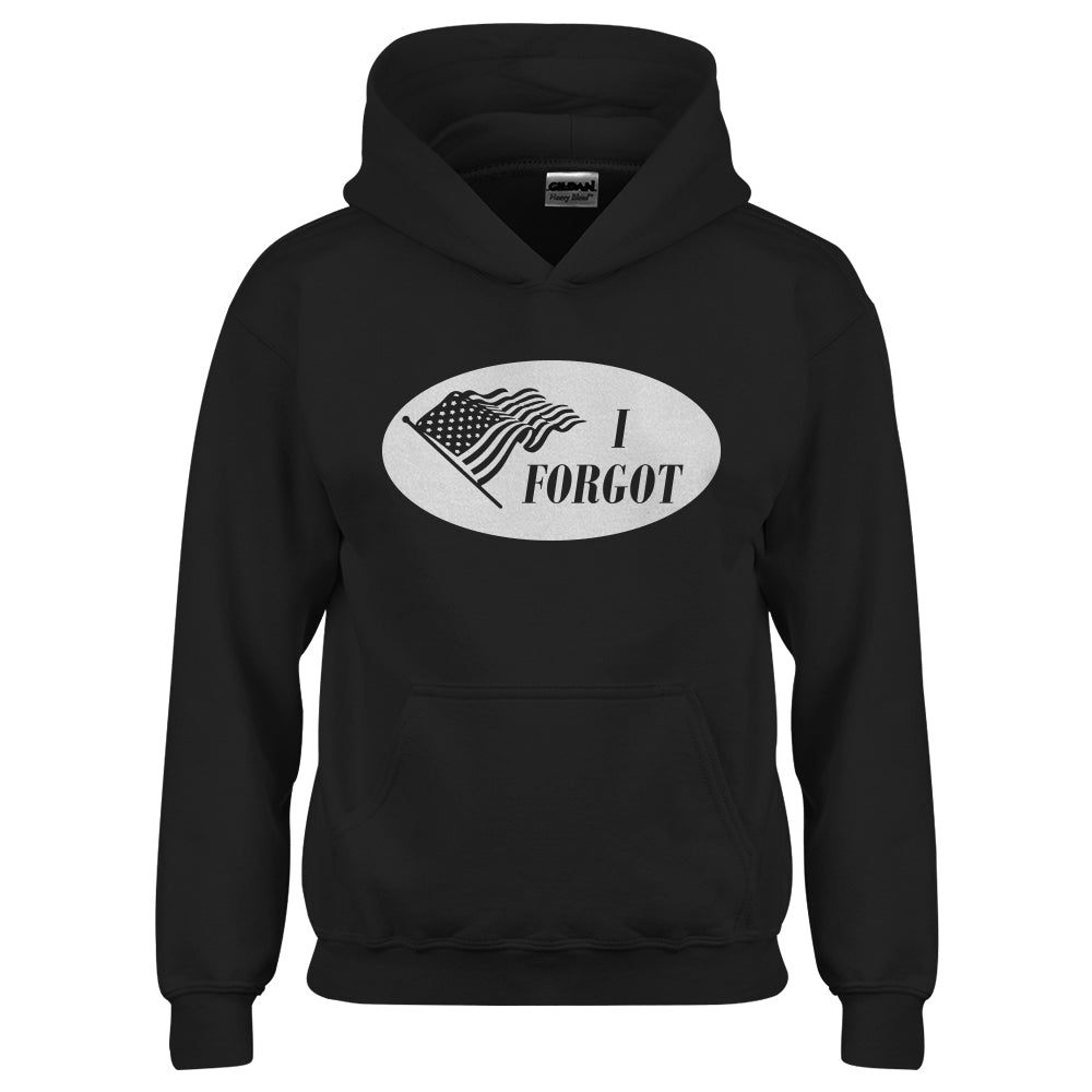 Youth I Forgot Election 2024 I Voted Sticker Kids Hoodie