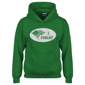 Youth I Forgot Election 2024 I Voted Sticker Kids Hoodie