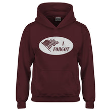 Youth I Forgot Election 2024 I Voted Sticker Kids Hoodie