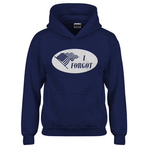 Youth I Forgot Election 2024 I Voted Sticker Kids Hoodie