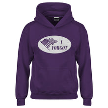 Youth I Forgot Election 2024 I Voted Sticker Kids Hoodie