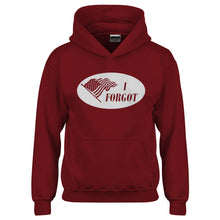 Youth I Forgot Election 2024 I Voted Sticker Kids Hoodie