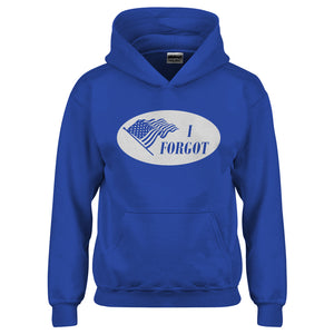 Youth I Forgot Election 2024 I Voted Sticker Kids Hoodie