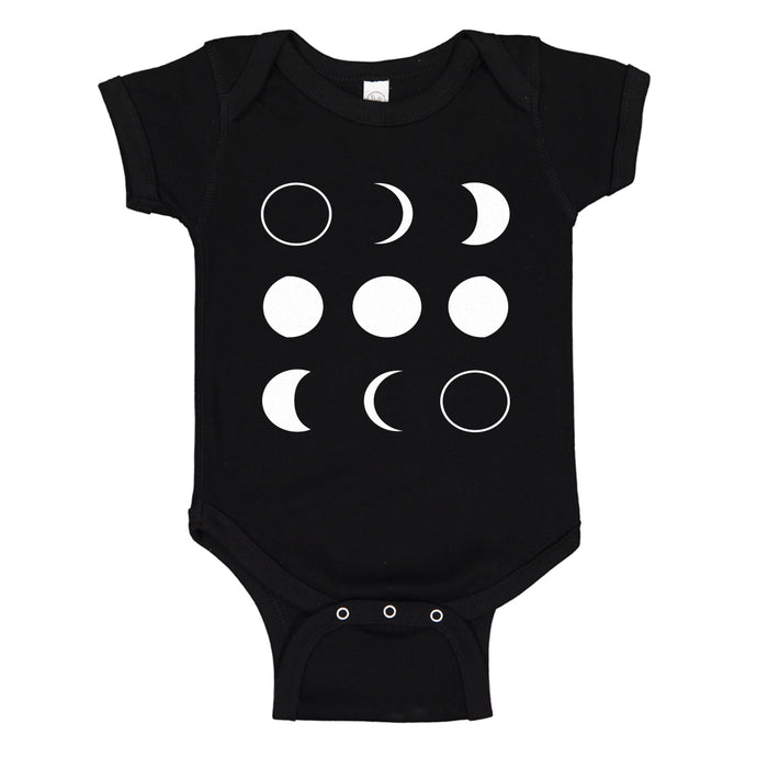 Baby Onesie Moon Phases 100% Cotton Infant Bodysuit