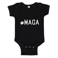 Baby Onesie #MAGA 100% Cotton Infant Bodysuit