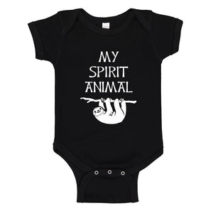 Baby Onesie Sloth is my Spirit Animal 100% Cotton Infant Bodysuit