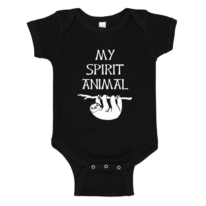 Baby Onesie Sloth is my Spirit Animal 100% Cotton Infant Bodysuit