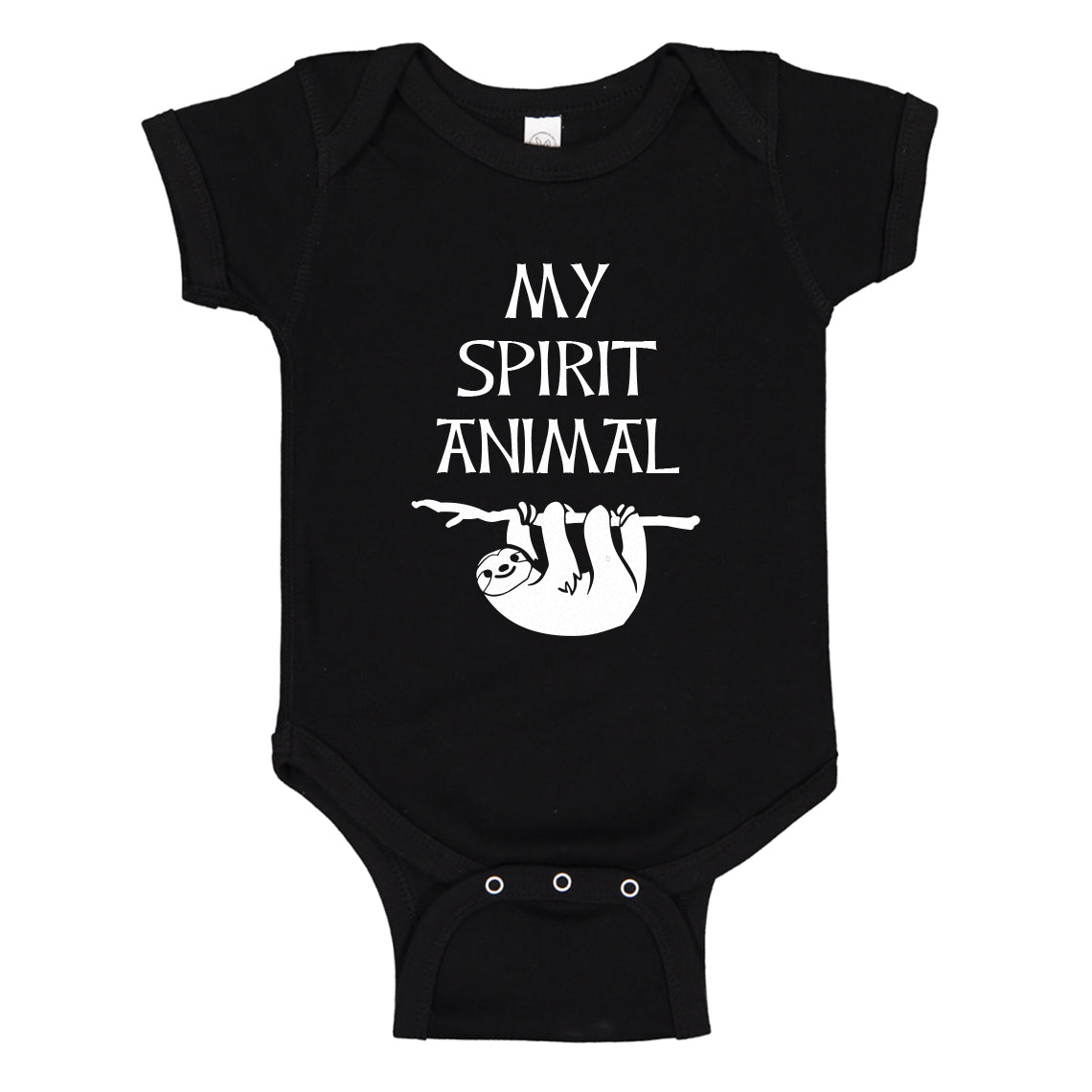 Baby Onesie Sloth is my Spirit Animal 100% Cotton Infant Bodysuit