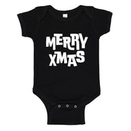 Baby Onesie Merry Xmas 100% Cotton Infant Bodysuit