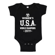 Baby Onesie World Soccer Champs 2019 100% Cotton Infant Bodysuit