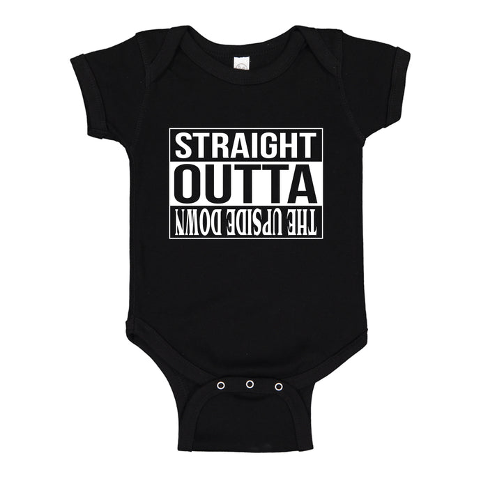 Baby Onesie Straight Outta the Upside Down 100% Cotton Infant Bodysuit