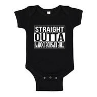 Baby Onesie Straight Outta the Upside Down 100% Cotton Infant Bodysuit