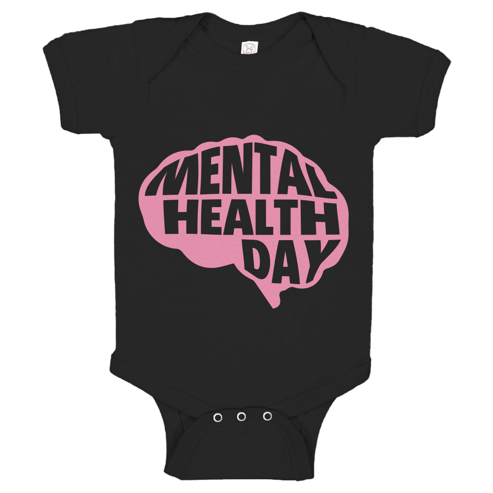 Baby Onesie Mental Health Day 100% Cotton Infant Bodysuit