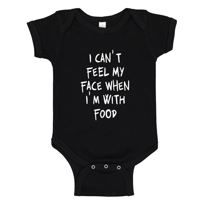 Baby Onesie I Can't Feel My Face 100% Cotton Infant Bodysuit