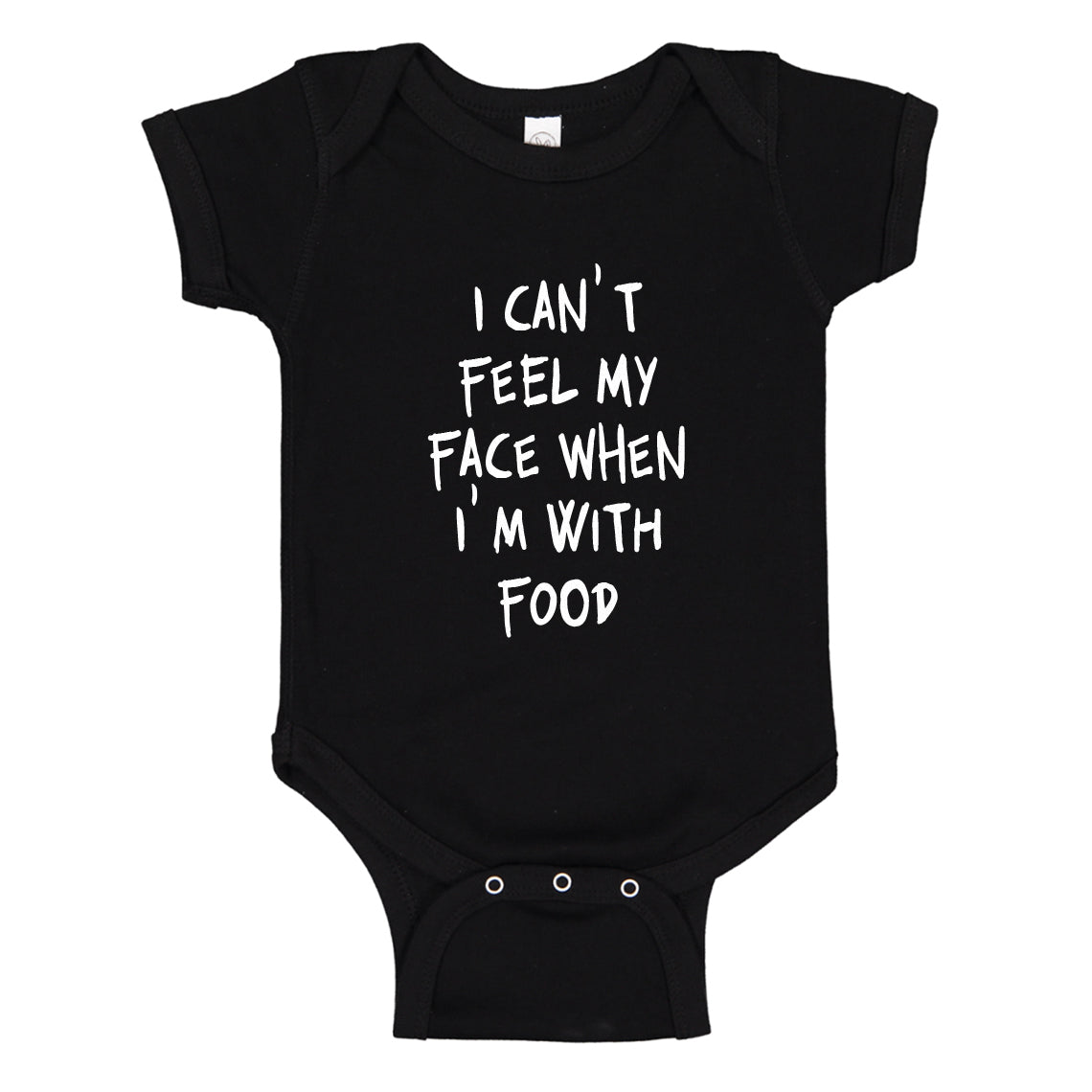 Baby Onesie I Can't Feel My Face 100% Cotton Infant Bodysuit