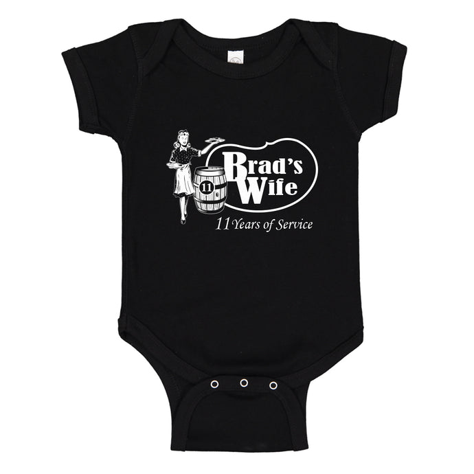 Baby Onesie Brad's Wife 100% Cotton Infant Bodysuit