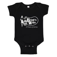 Baby Onesie Brad's Wife 100% Cotton Infant Bodysuit