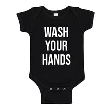 Baby Onesie WASH YOUR HANDS 100% Cotton Infant Bodysuit