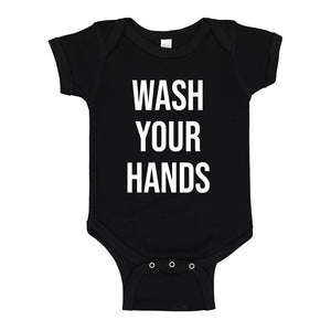 Baby Onesie WASH YOUR HANDS 100% Cotton Infant Bodysuit