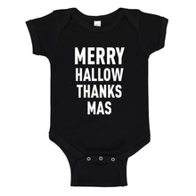 Baby Onesie Merry Hallow Thanks Mas 100% Cotton Infant Bodysuit