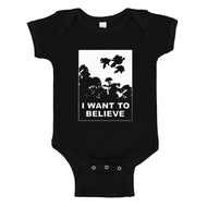 Baby Onesie I Want to Believe Super Girls 100% Cotton Infant Bodysuit