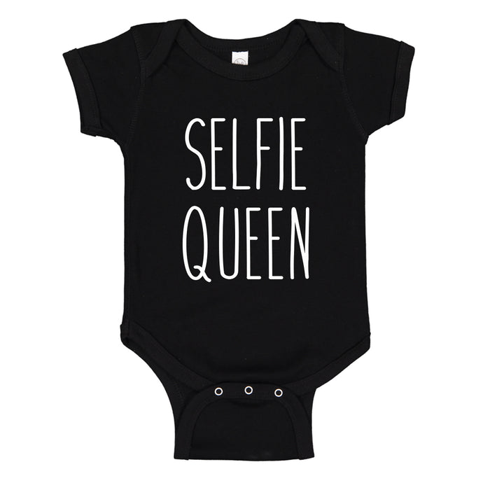 Baby Onesie Selfie Queen 100% Cotton Infant Bodysuit