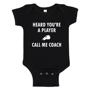 Baby Onesie Call me Coach 100% Cotton Infant Bodysuit