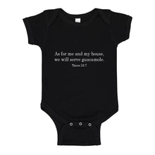 Baby Onesie As For Me and My House we Will Serve Guacamole 100% Cotton Infant Bodysuit