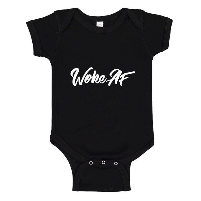 Baby Onesie Woke AF 100% Cotton Infant Bodysuit