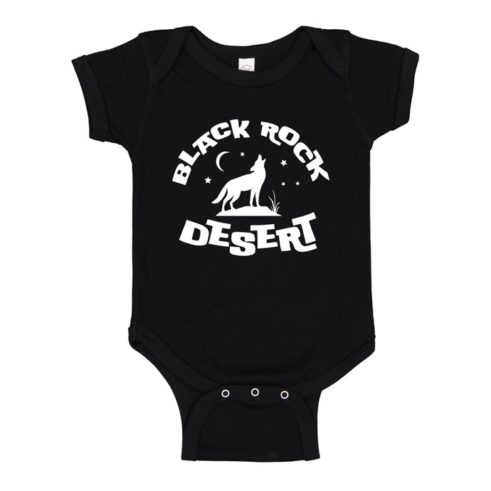 Baby Onesie Black Rock Desert 100% Cotton Infant Bodysuit