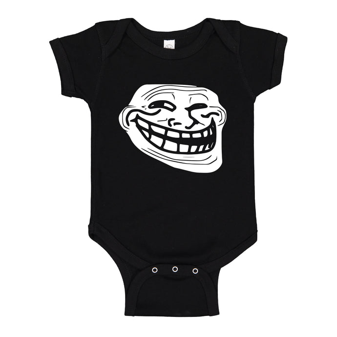 Baby Onesie Trollface 100% Cotton Infant Bodysuit