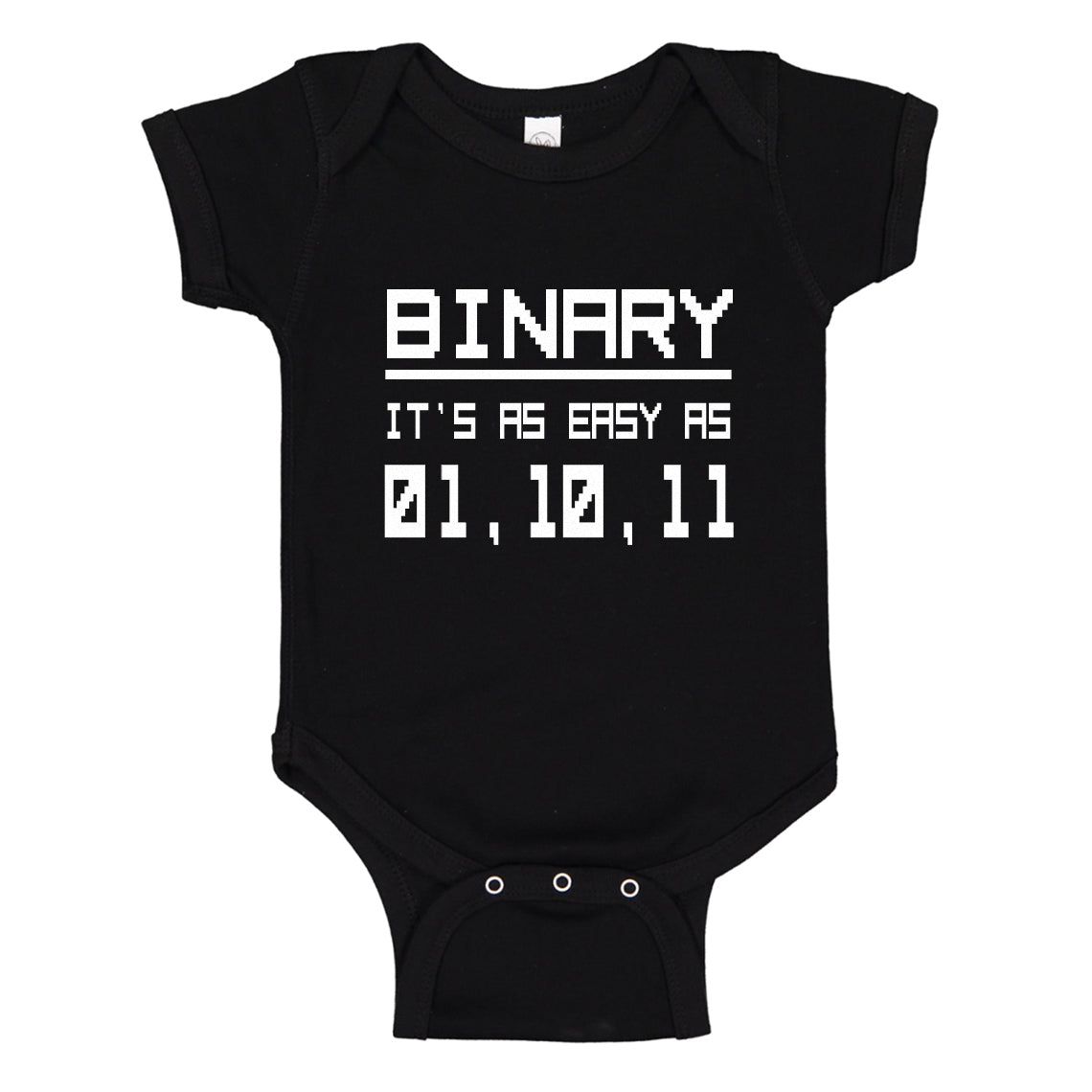 Baby Onesie Binary 100% Cotton Infant Bodysuit