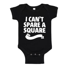 Baby Onesie I Can't Spare a Square 100% Cotton Infant Bodysuit