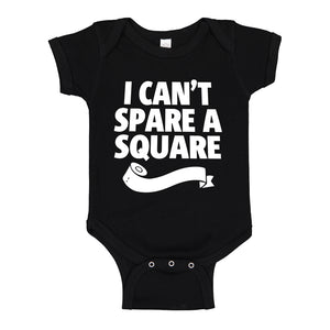 Baby Onesie I Can't Spare a Square 100% Cotton Infant Bodysuit