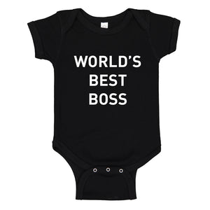 Baby Onesie World's Best Boss 100% Cotton Infant Bodysuit