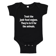 Baby Onesie Junk Food Vegans 100% Cotton Infant Bodysuit