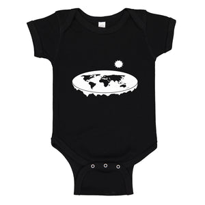 Baby Onesie Flat Earth 100% Cotton Infant Bodysuit