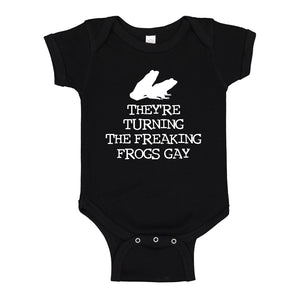 Baby Onesie They're Turning the Freaking Frogs Gay! 100% Cotton Infant Bodysuit
